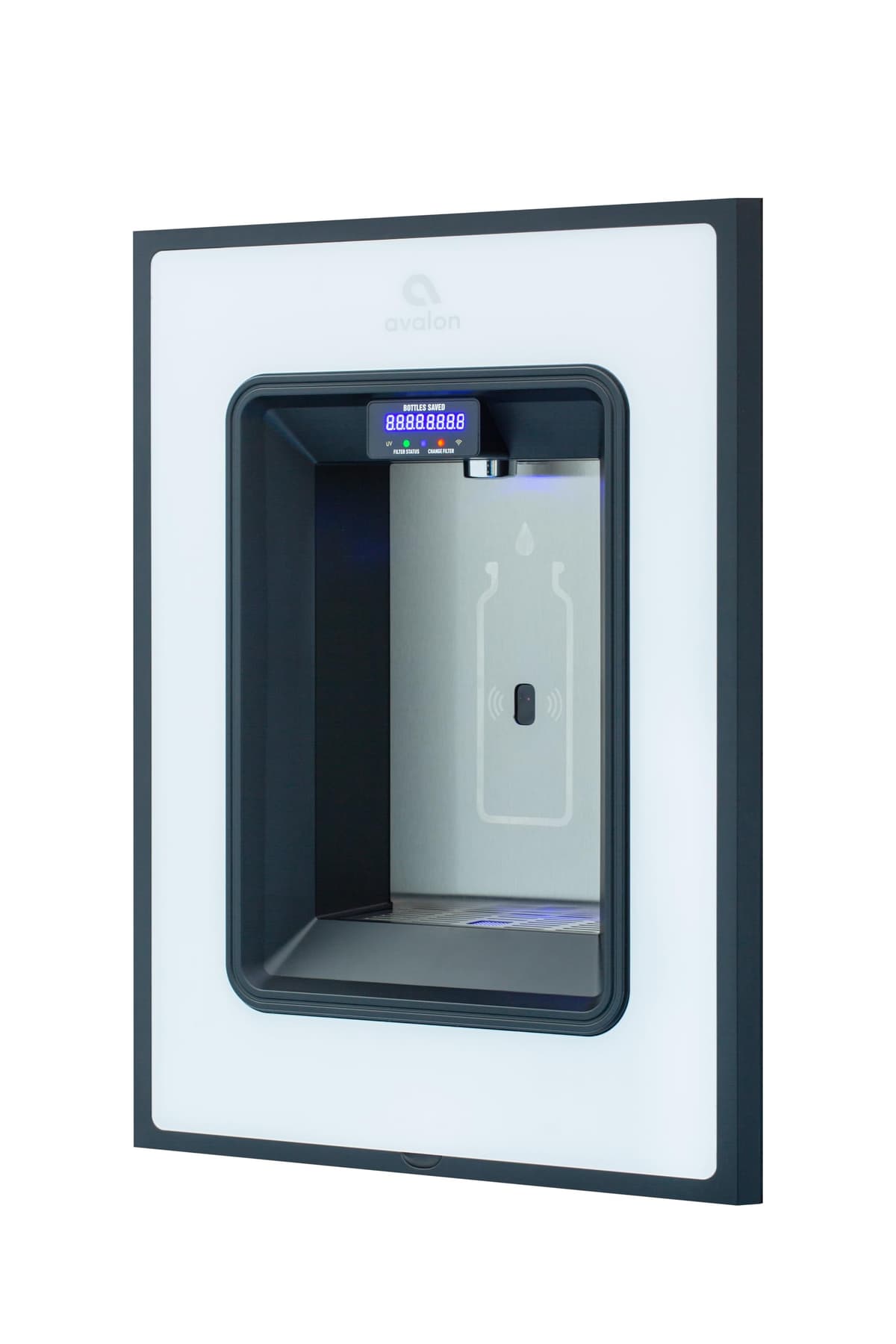 Avalon A50-W - Fuente de Llenado de Botellas Empotrable con Sensor, Autolimpieza y Pantalla Digital