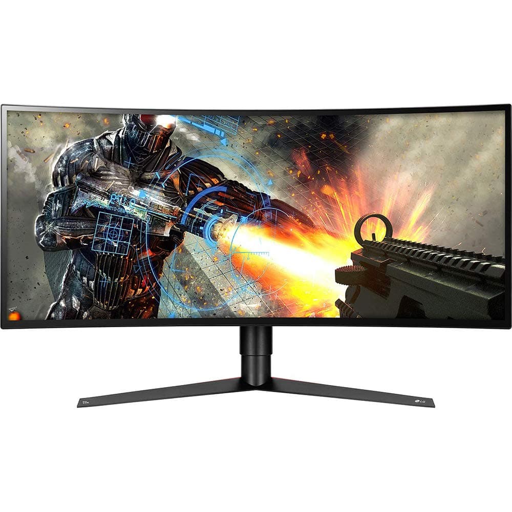 LG 34GK950G-B 34” Ultragear WQHD Nano IPS Curved Gaming Monitor con NVIDIA G-SYNC y Sphere Lighting
