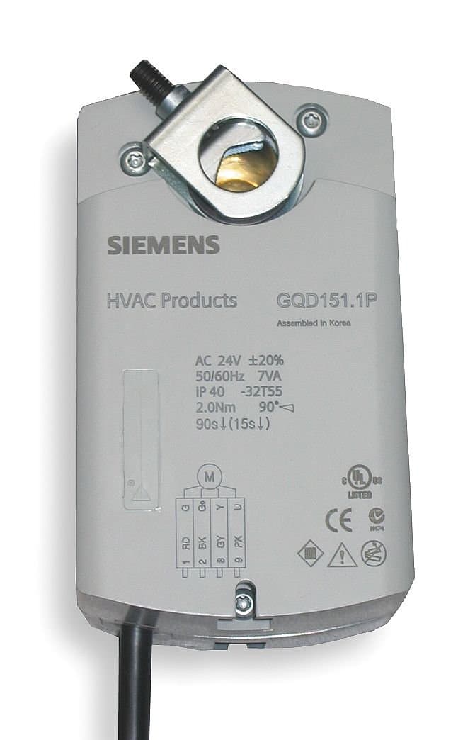 Siemens GQD151.1P/B actuador rotativo SR 24V, 20 lb-in, pack 10