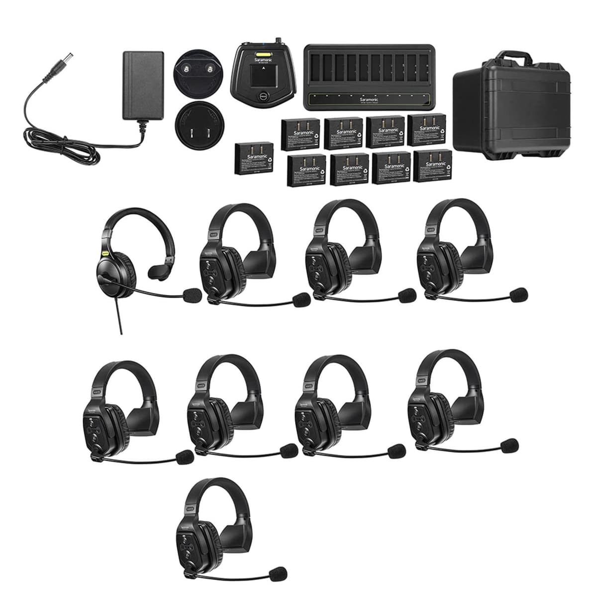 Saramonic WiTalk-WT8S Sistema de Intercomunicador Inalámbrico para 9 Personas WITALK-WT9S