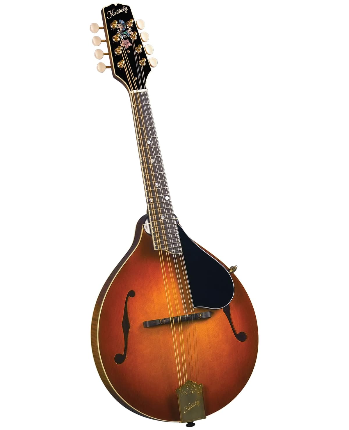 Kentucky KM-505 Mandolina Artist A-Model - Amberburst - Tapa de Picea maciza, Fondo y aros tallados de Arce, Diapasón de Ébano, Incluye Funda ProTour Gig Bag