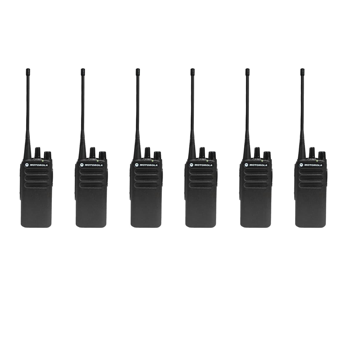 Paquete x6 Motorola CP100D - Radio UHF Analógico 16 canales 4W (403-480MHz) CP100D-G6-LKP