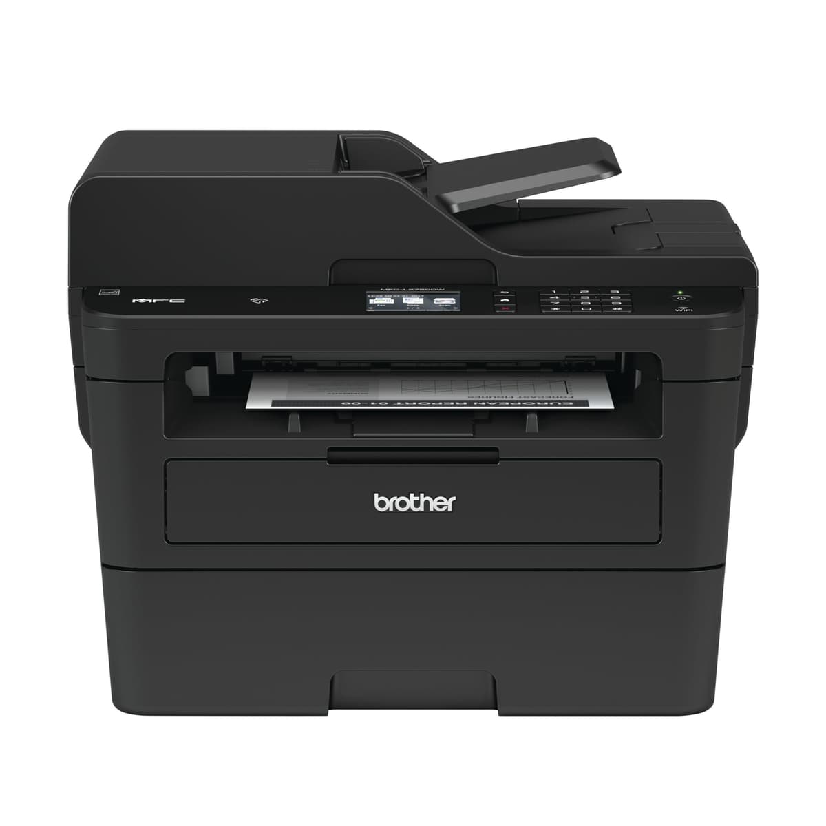 Brother MFCL2750DW Impresora láser inalámbrica todo en uno monocromo, copia y escaneo dúplex, incluye prueba de suscripción Refresh de 4 meses y lista para reabastecimiento Amazon Dash