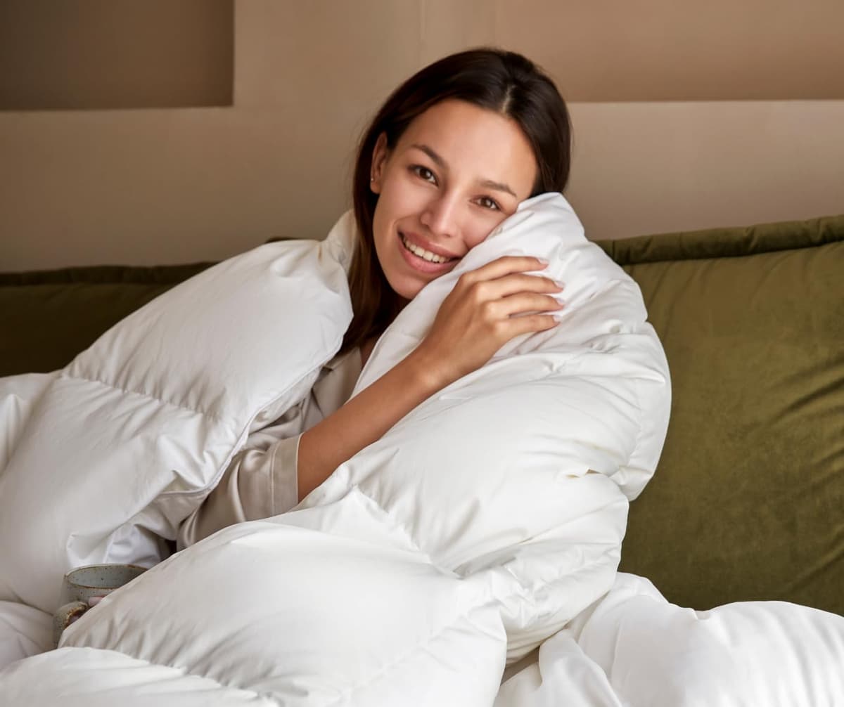 baisihan OverCloud Edredón de Plumón de Oca tamaño King, Inserto Duvet de Invierno 90"x106"