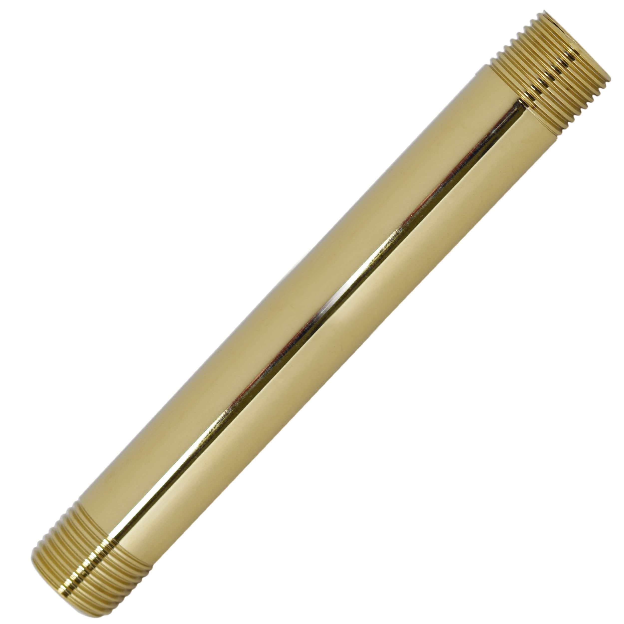Westbrass D12106-25-03 ½” x 6" IPS Niple de Latón, Polishd Brass (25-Pack)