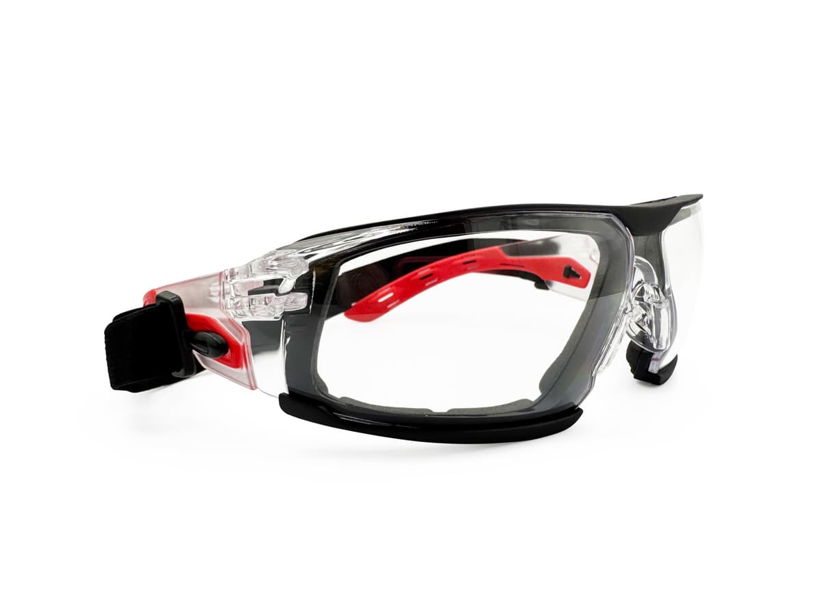 MAGID AcuSpex Gafas de Seguridad Transparentes Sin Montura, 72 Pares, Correa TurboDry, ESX4020 ESX4020-M-72-1-M
