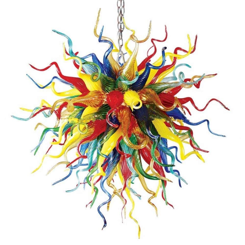 Zonstore Candelabro de lujo en vidrio Murano soplado a mano, diámetro 32" (personalizable) LR1250-32D