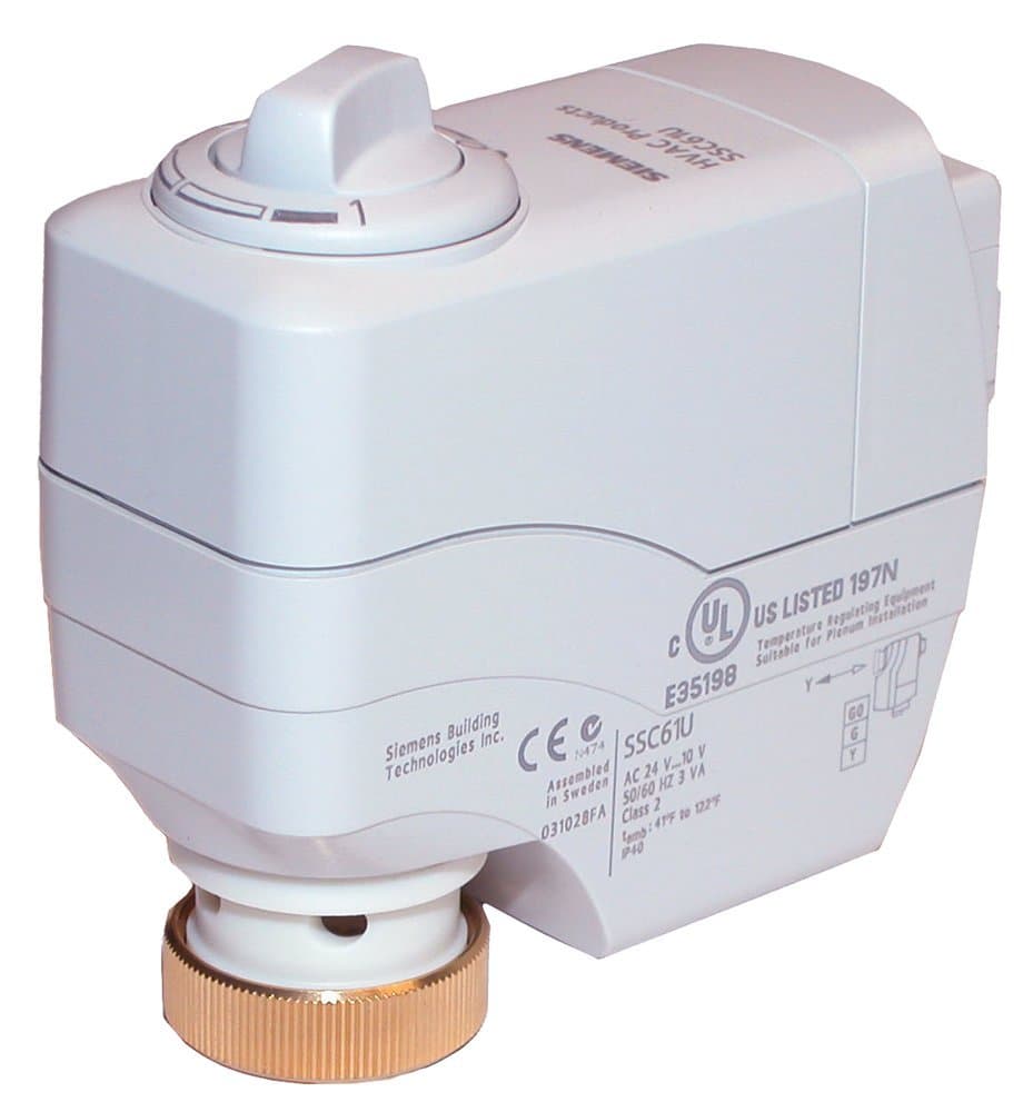 Siemens SSC61.5U Actuador de válvula Powermite MT 24V con retorno por resorte