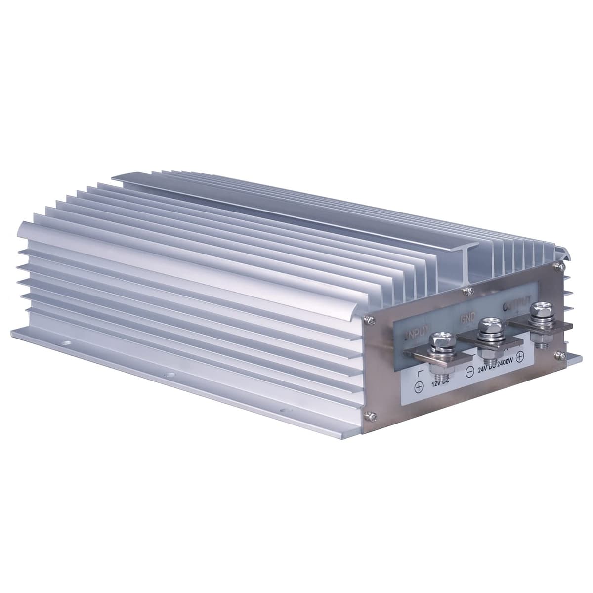 Cllena Convertidor Elevador DC/DC 12V a 24V 100A 2400W Regulador de Voltaje (Entrada 10V-16V) DC1224-100