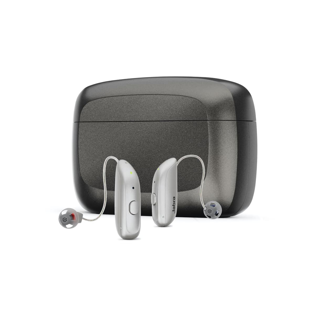 Jabra Enhance Select 300 Audífonos OTC calidad clínica - Servicios de audiología incluidos, Bluetooth para llamadas y audio (iOS/Android), Garantía 3 años, Casi invisibles, Silver 23315476