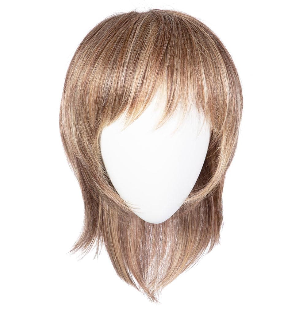Hair u wear Peluca Raquel Welch Black Tie Chic media melena en capas con volumen sutil - RL16/88 Pale Golden Honey, talla estándar