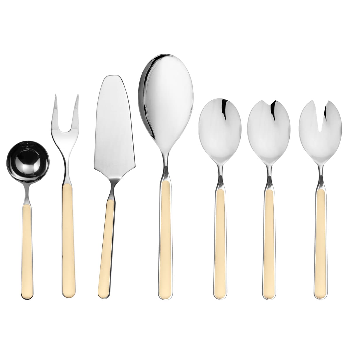 Mepra Fantasia Set de Servicio 7 Piezas Vanilla - Acero 18/10 10L62207