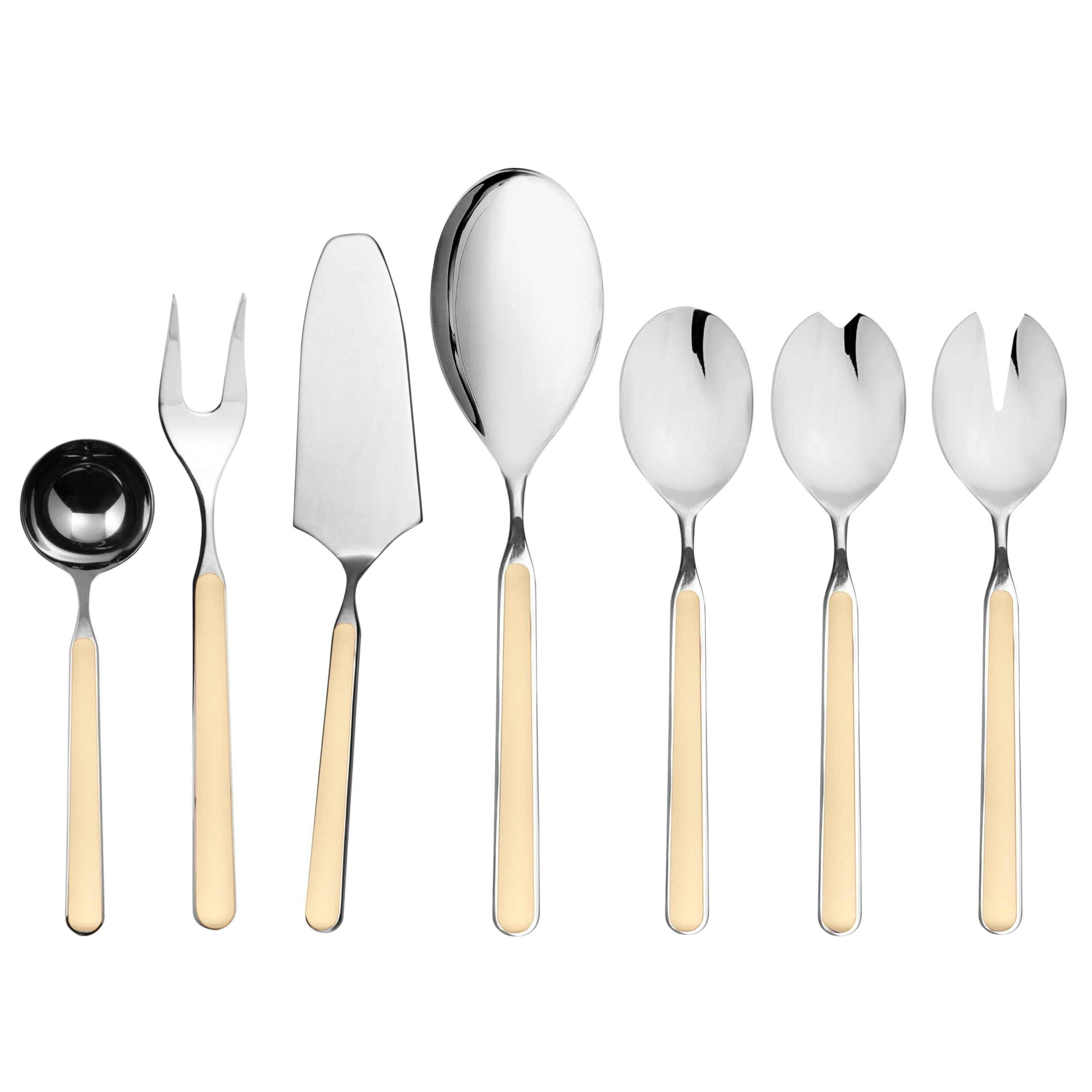 Mepra Fantasia Set de Servicio 7 Piezas Vanilla - Acero 18/10 10L62207