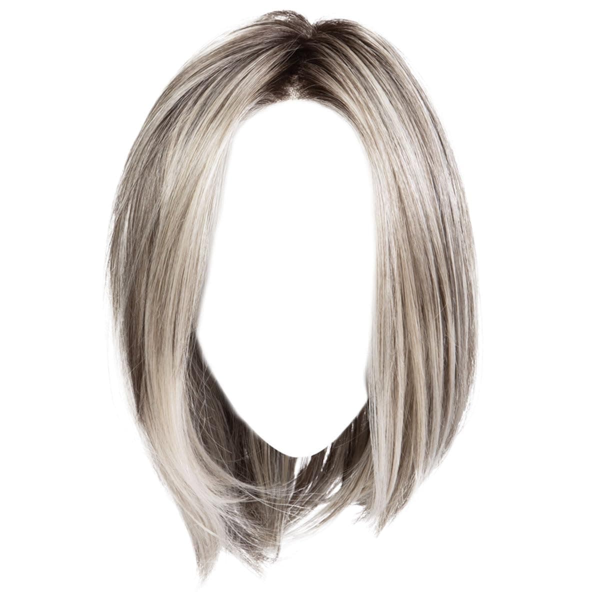 Hair u wear Raquel Welch Cruise Control Peluca bob estilo pageboy de largo medio anudada a mano, talla estándar - RL56/60 Silver