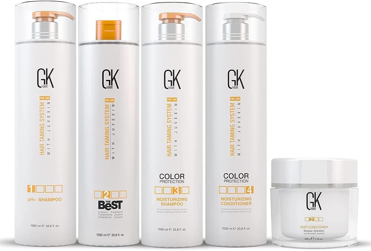 GK HAIR The Best Kit 1000ml Tratamiento de keratina profesional para alisado y control del frizz