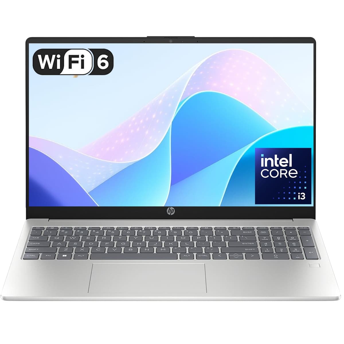 HP Notebook Empresarial 15.6" FHD con Office 365 para la Web • Edición 2026 • Intel i3 de 13ª generación, 8 núcleos (mejor que i5 de 11ª) • 12 GB RAM • 256 GB SSD • Lector de huellas • Wi-Fi 6 • Windows 11 • sin mouse Essential