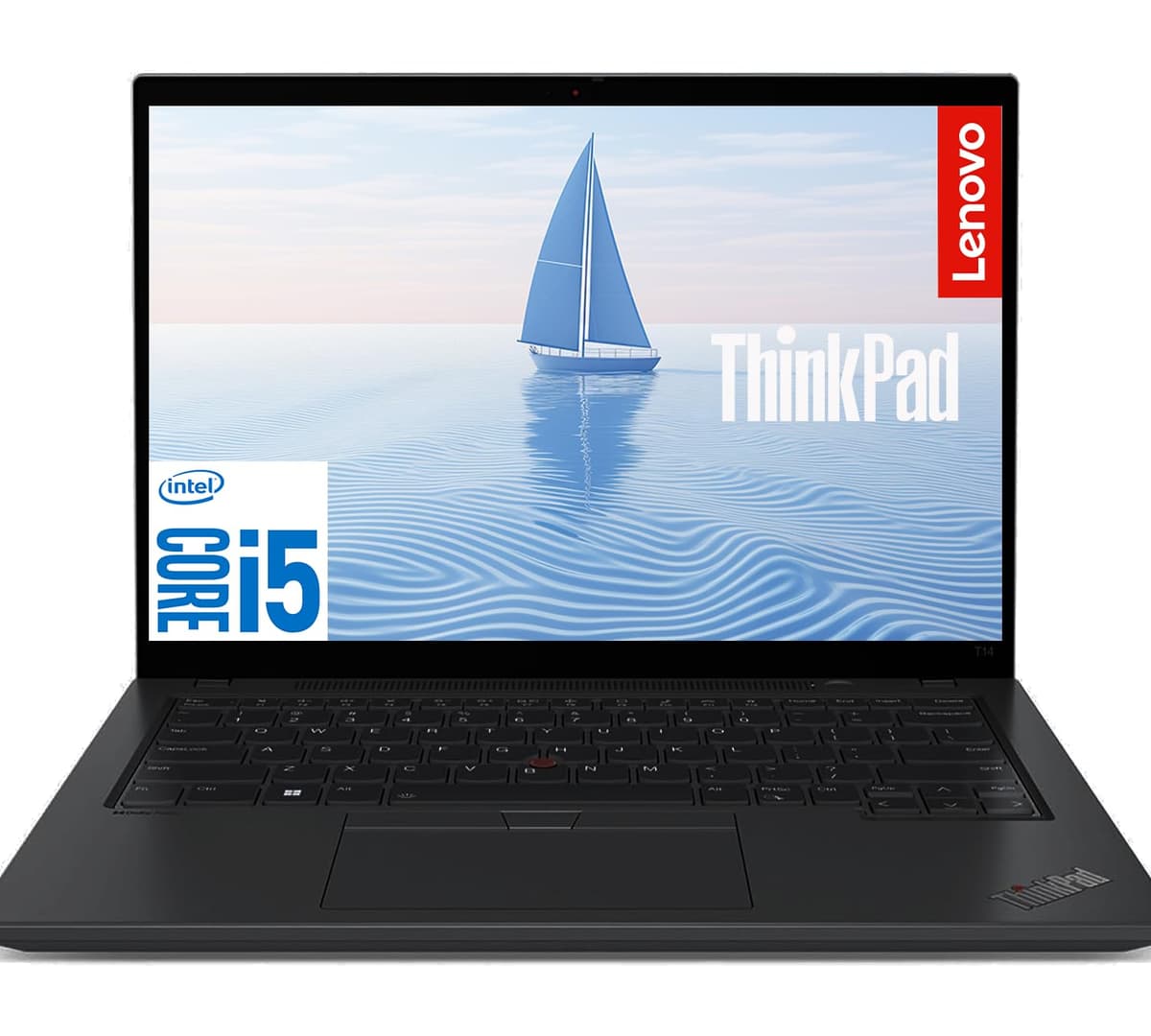 Lenovo ThinkPad T14, laptop de 14" FHD+ | Lector de huellas, teclado retroiluminado | Intel Core i5 1335U, CPU de 10 núcleos | 16 GB RAM, SSD 1.2 TB | Windows 11 Pro | Wi-Fi 6E, Thunderbolt 4, RJ45, cámara 1080p TP14I5