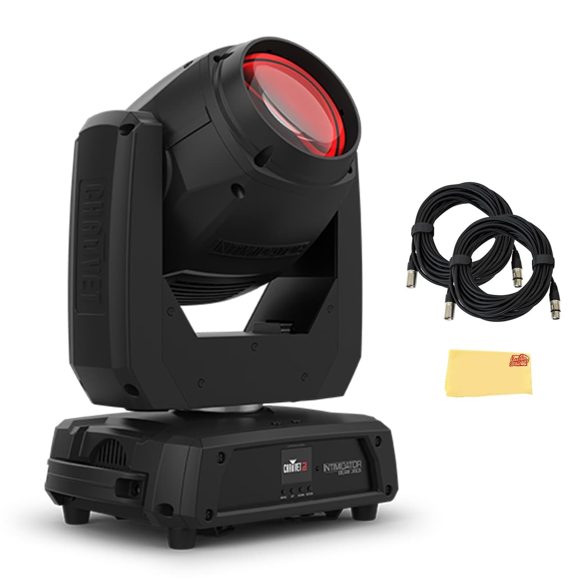 CHAUVET DJ Intimidator Beam 360X Bundle con cables Gearlux DMX y paño de pulido AUS-INTIMBEAM360X-COMBO-STD