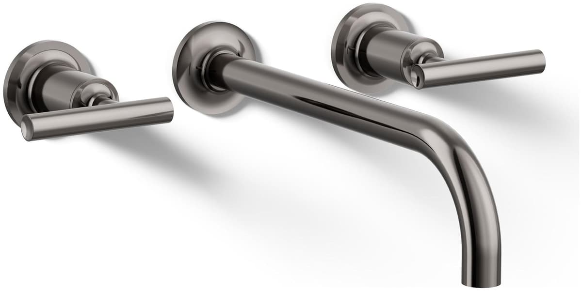 Kohler Purist Juego de Piezas para Lavabo de Pared con Manijas Palanca, 1.2 gpm, Vibrant Titanium T14414-4-TT