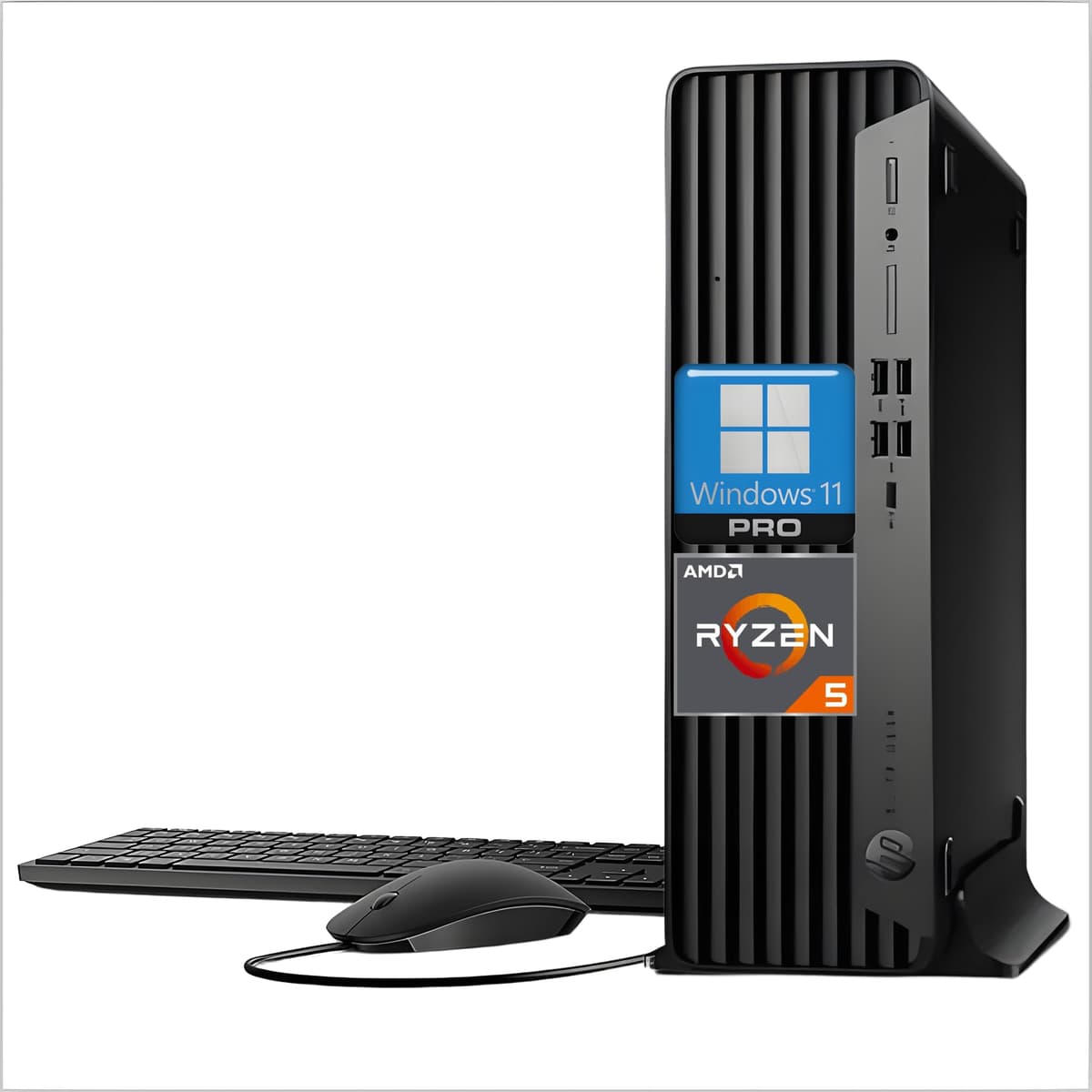 HP EliteDesk 805 G9 Business Desktop, AMD Ryzen 5 8500G, 64GB DDR5, 2TB PCIe SSD, Radeon 740M, SFF, Windows 11 Pro
