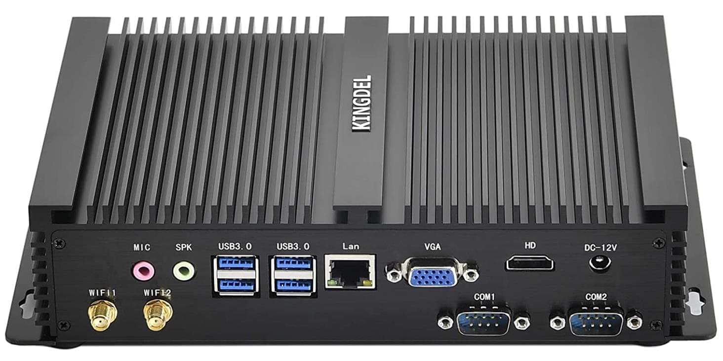 KINGDEL NC3000 Mini PC con i5-8250U, 8GB RAM, 512GB SSD, fanless