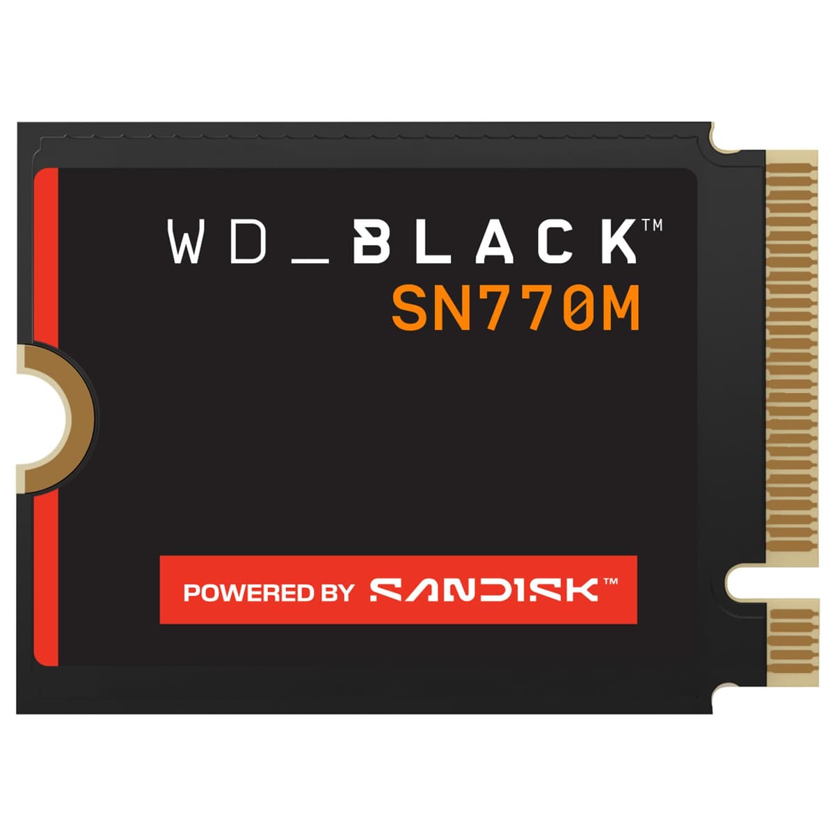 WD_Black SN770M SSD 2TB, velocidades hasta 5150 MB/s, M.2 2230 para consolas portátiles y laptops compatibles, PCIe Gen 4.0, NAND TLC 3D, ideal para Asus ROG Ally, Steam Deck, Microsoft Surface WDS200T3X0G