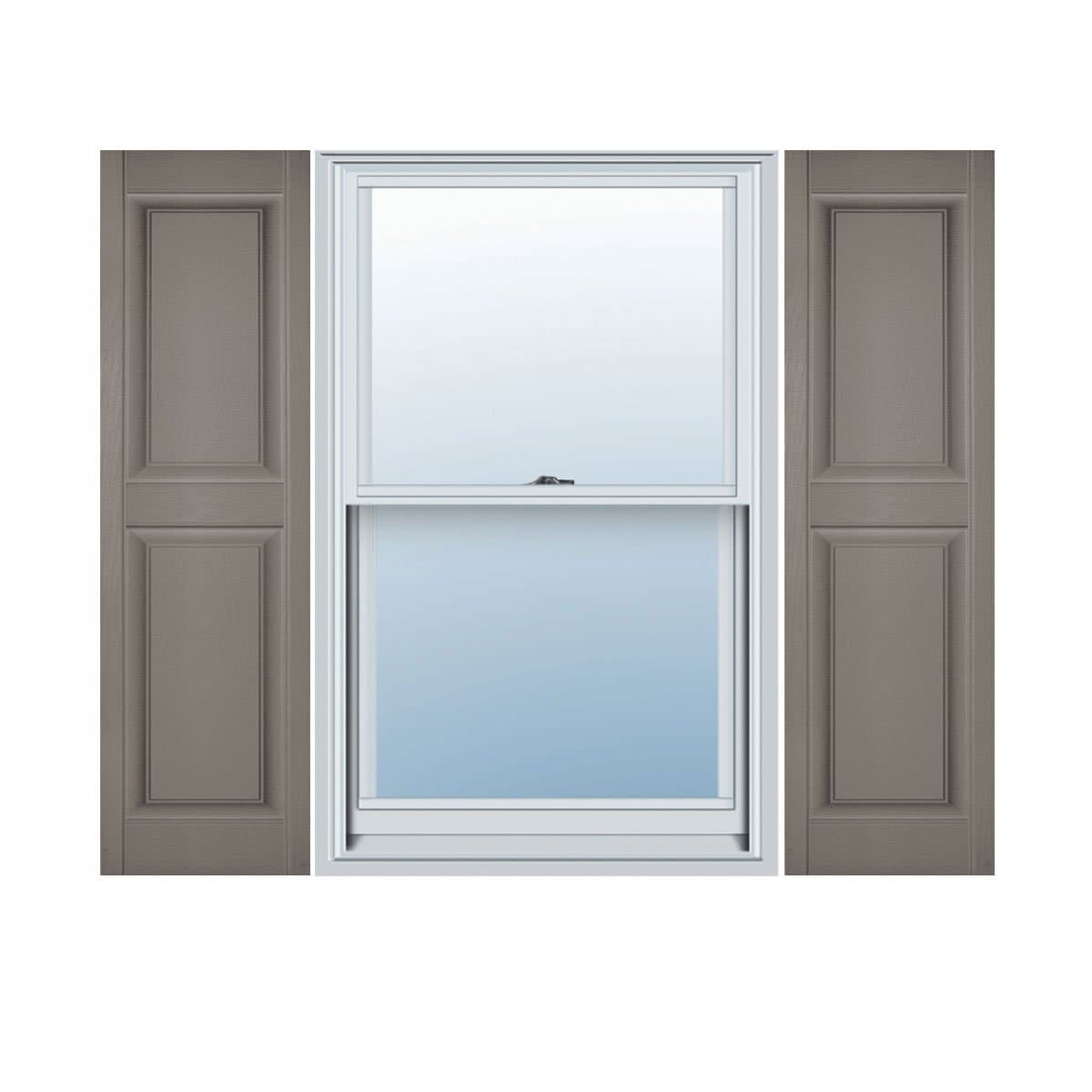 Ekena Millwork Persiana Builders Edge 12 x 77 Raised Panel - Color Clay (par) BEP2120077008