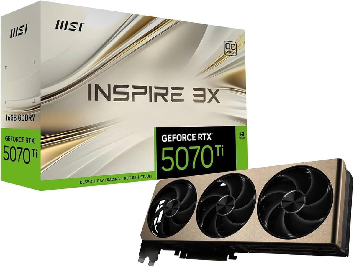 MSI GeForce RTX 5070 Ti 16G Inspire 3X OC Plus V531-099R