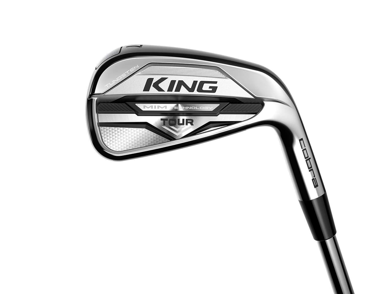 Cobra King MIM Tour 2021 - Juego de hierros (4-PW) Chrome, KBS $ Taper 120 Stiff R5101RSS4P