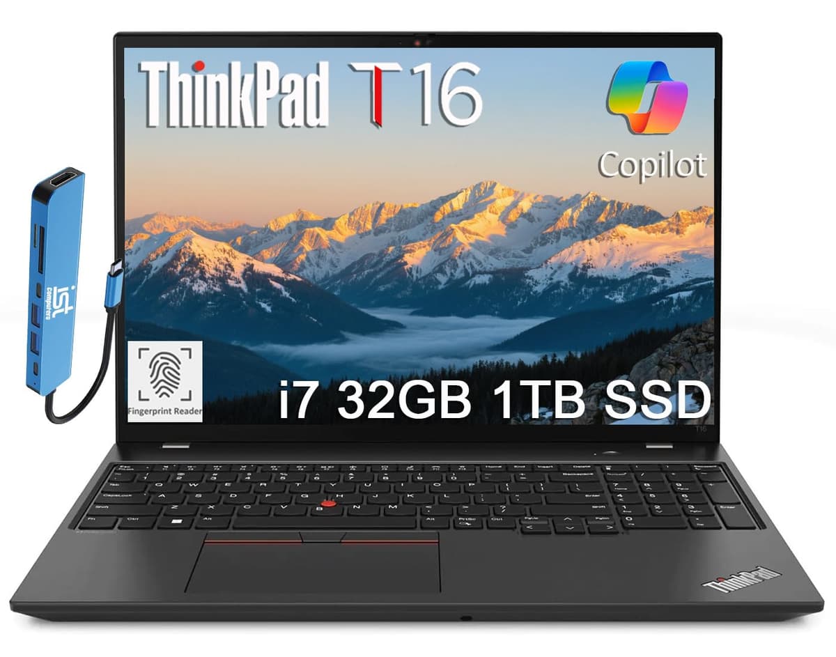 Lenovo ThinkPad T16 16" FHD+ i7-1355U 32GB DDR5 1TB SSD Windows 11 Pro ThinkPad P16