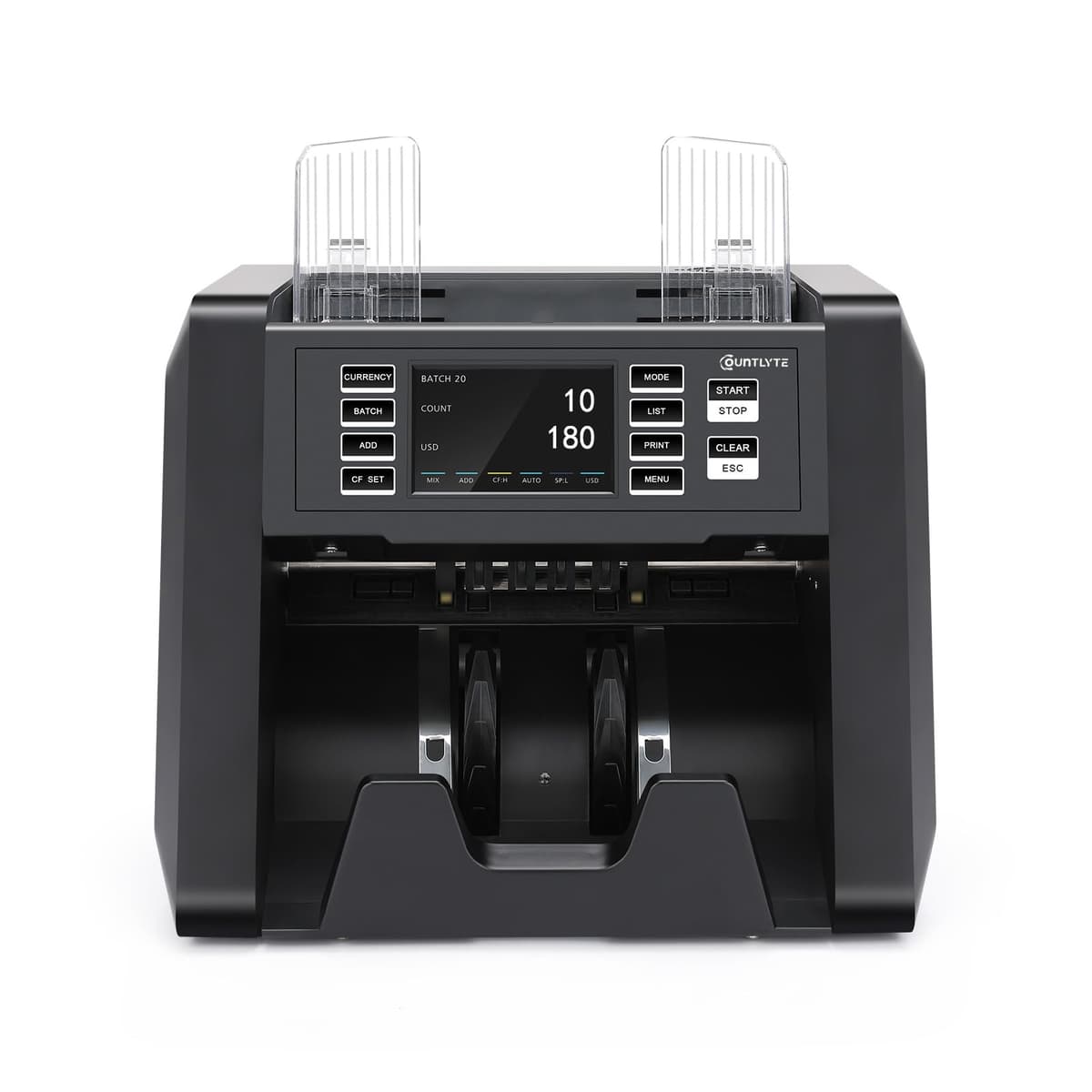 Countlyte C-N70A Contadora de Billetes Mixta con Detección de Falsos, Pantalla Táctil y Registro de Números de Serie