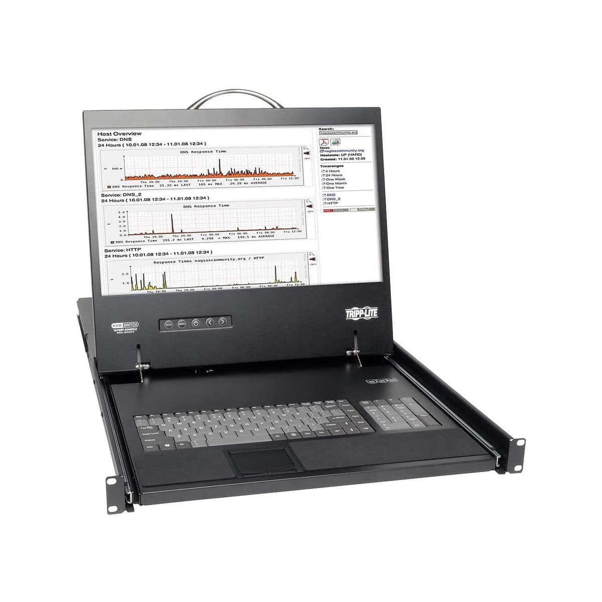 Tripp Lite NetCommander KVM IP 16 puertos, 2 remotos + 1 local, montaje 1U, garantía 3 años B072-016-IP2