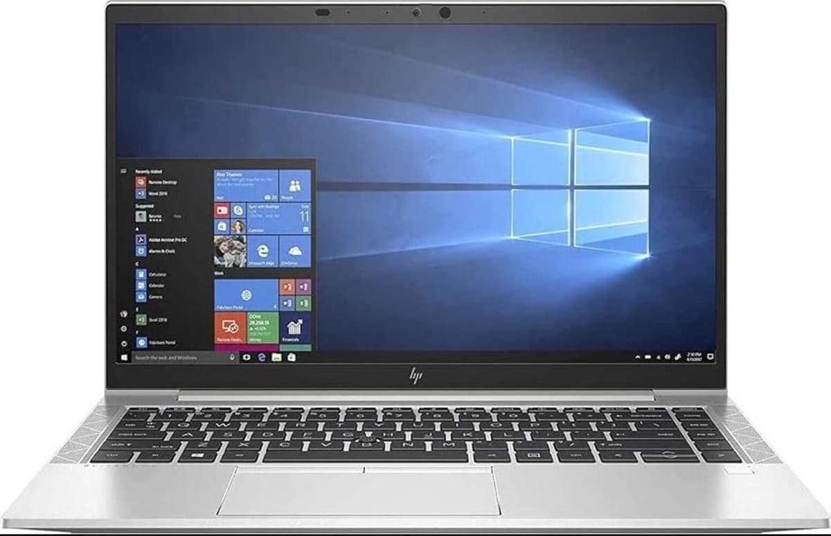 HP EliteBook 840 G7 14" Pantalla táctil, Intel Core i5 de 10ª generación, 32 GB RAM, 512 GB SSD, Windows 11 Pro (Reacondicionado) H10908