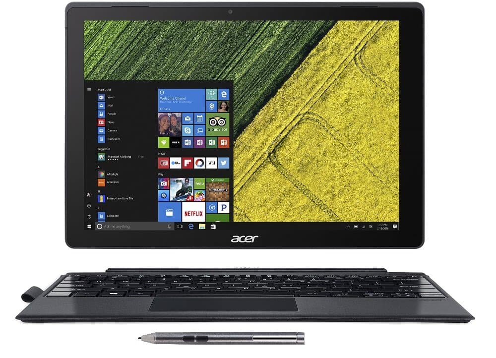 Acer Switch 5 SW512-52-77CB 2 en 1, i7-7500U, 12" QHD táctil, 8GB, 512GB SSD, Stylus activo NT.LDSAA.005