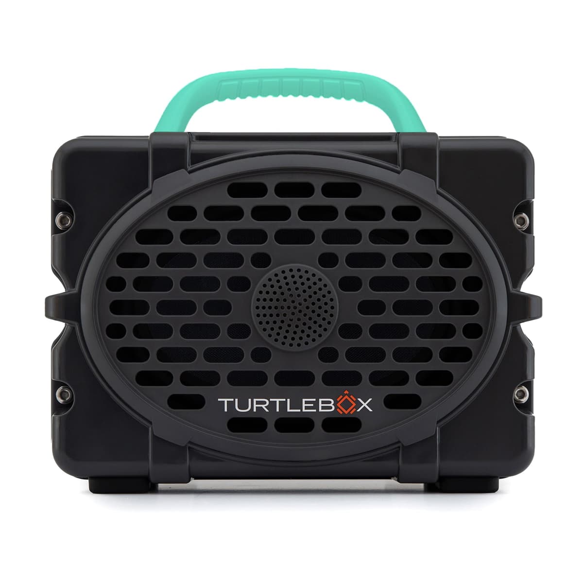 Turtlebox Original Gen 3 - Parlante Bluetooth portátil para exteriores, ultra potente, resistente al agua IP67, batería 3 días, Party Mode ilimitado TB-ORIG-G3-GRAY-SEAF-SEAF-1