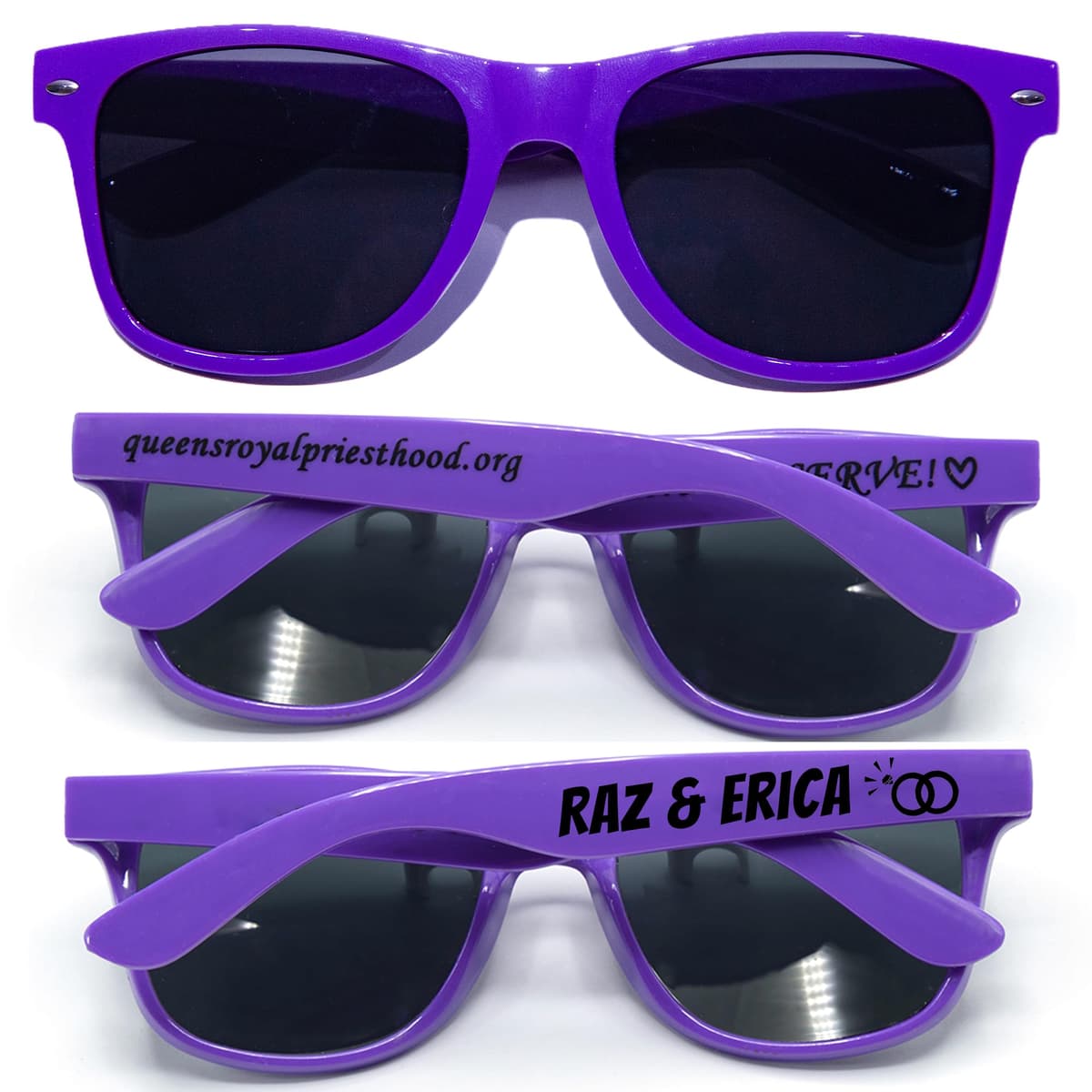 GZLDGIFTS 350PC gafas de sol personalizables para eventos al por mayor (Purple)