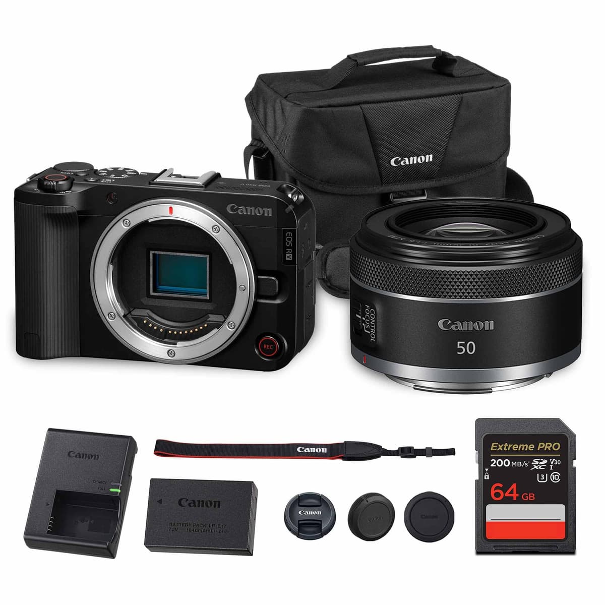 Canon EOS R50 V Mirrorless + RF 50mm f/1.8 STM + Bolsa + 64GB - Cámara APS-C 24.2MP, 4K, Dual Pixel AF (6895C002) 6895C002_EDIPL_9