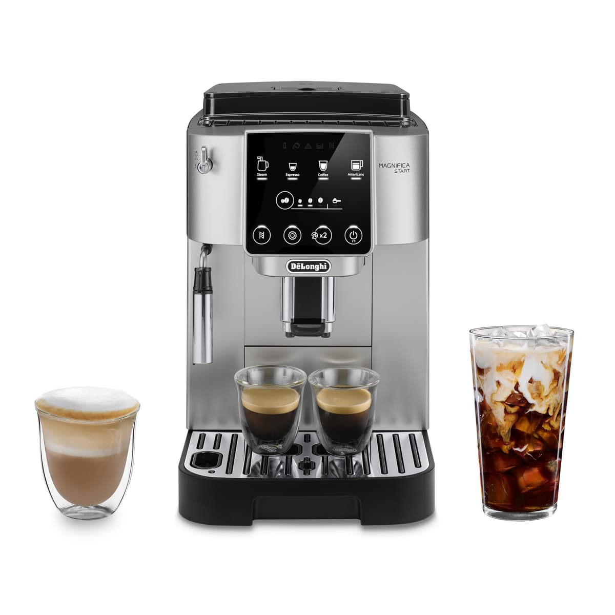 De'Longhi Magnifica Start - Espresso automático con molinillo y espumador manual (ECAM22022SB)