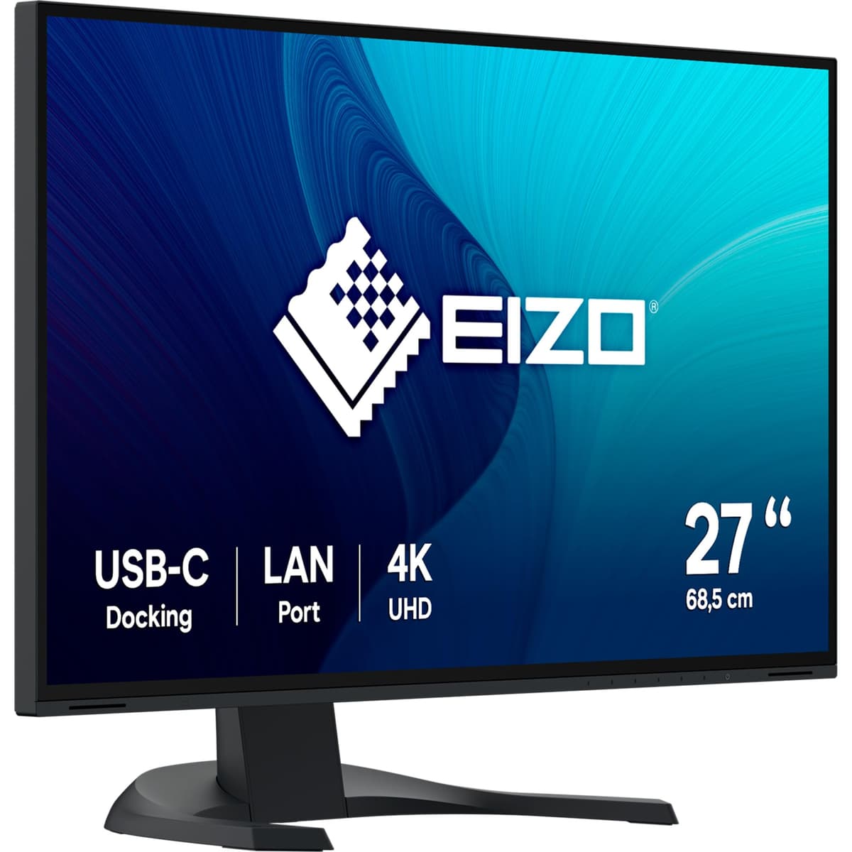 EIZO FlexScan EV2740X-BK 27" 4K UHD con USB-C (94W PD), KVM y LAN