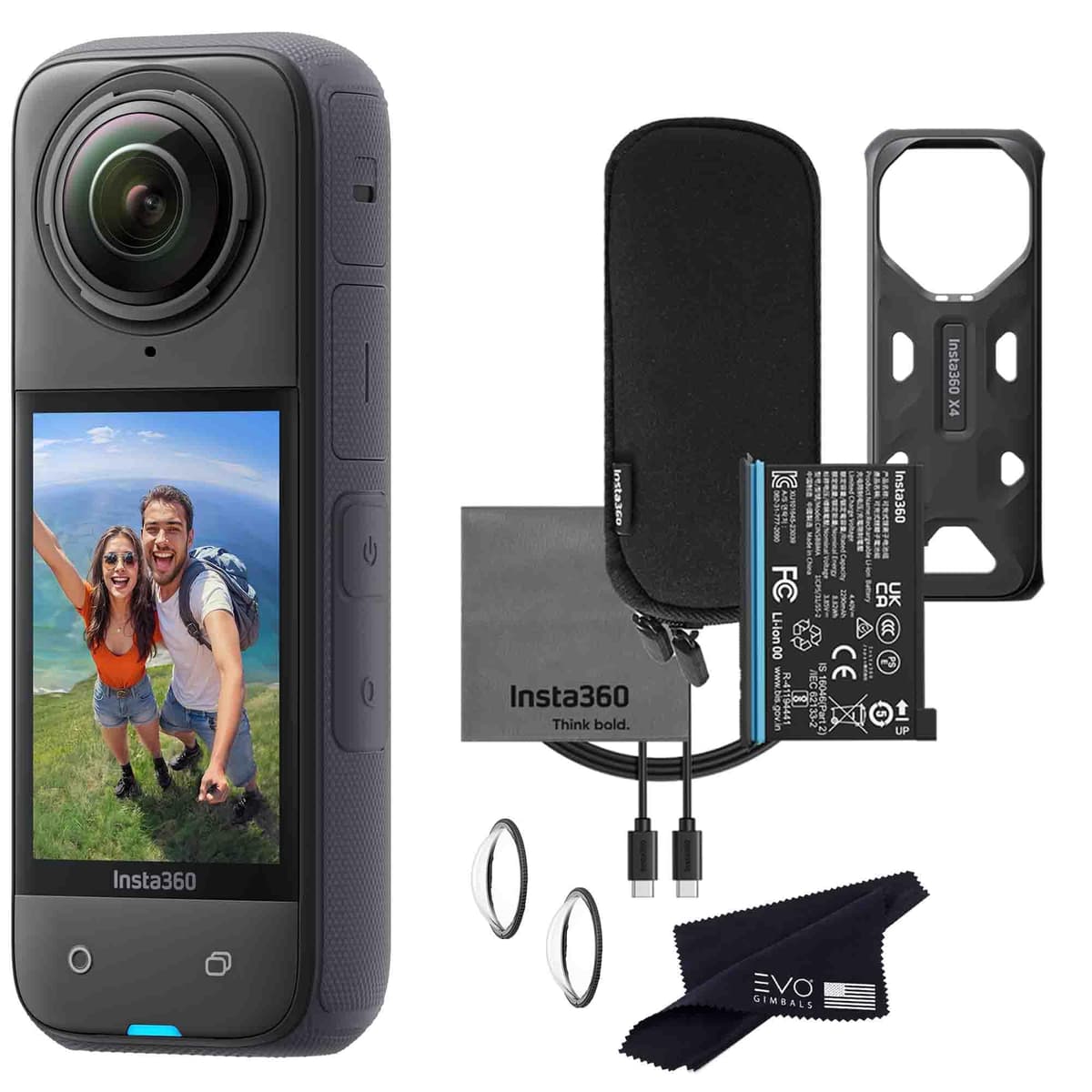 Insta360 X4 Cámara 360 8K Waterproof con Pantalla Táctil y Estabilización CINSAAQ/B
