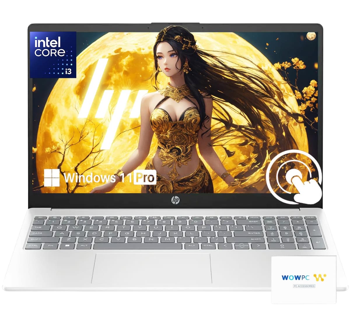 HP Pavilion 15.6" Pantalla táctil | 40 GB RAM | 1 TB Almacenamiento (512 GB SSD + 512 GB Almacenamiento externo) | Procesador Intel 12.ª Gen de 6 núcleos (Mejor que i7-1165G7) | Cámara web | Windows 11 Pro | con paquete WOWPC Business Laptop