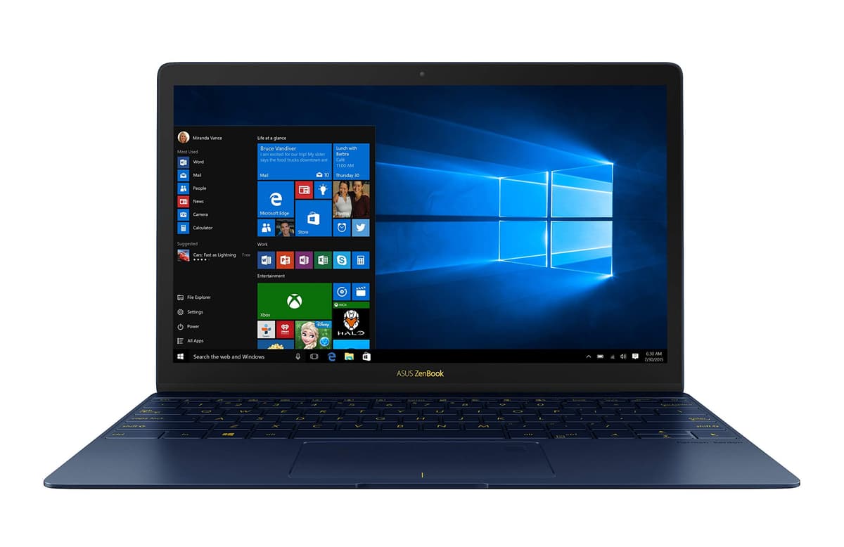 ASUS ZenBook 3 UX390UA 12.5" i7-7500U, 16GB RAM, 512GB SSD, Windows 10 Pro, Royal Blue UX390UA-XS74-BL