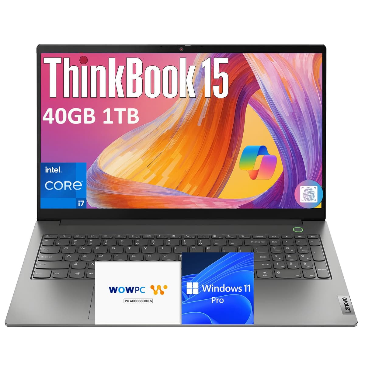 Lenovo ThinkBook 15" Business - Intel Core i7-1255U, 40GB RAM, 2TB SSD, FHD, Windows 11 Pro Gen 4
