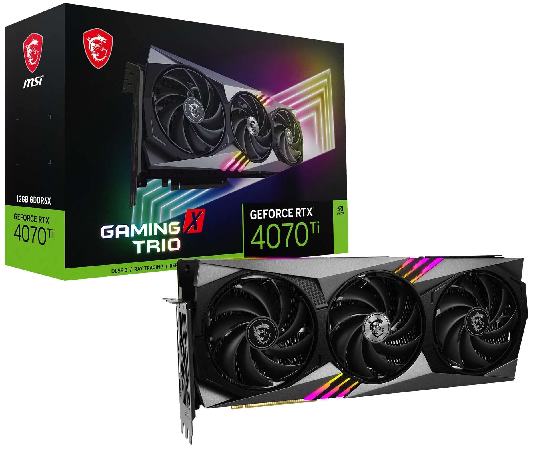 MSI GeForce RTX 4070 Ti GAMING X TRIO 12G G407TGXT12