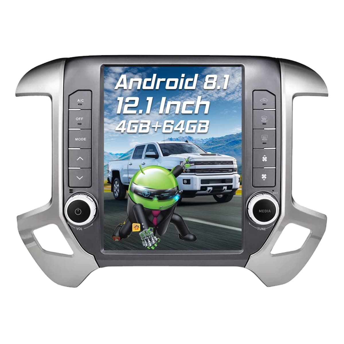 Citreal LINKSWELL Radio Android 12.1" para Silverado/Sierra 2014-2019 - Reemplazo T-Style con GPS y Bluetooth