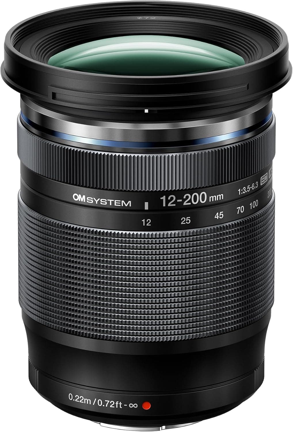OM System M.Zuiko ED 12-200mm F3.5-6.3 (24-400mm) Zoom universal para cámaras MFT, negro V335360BW000