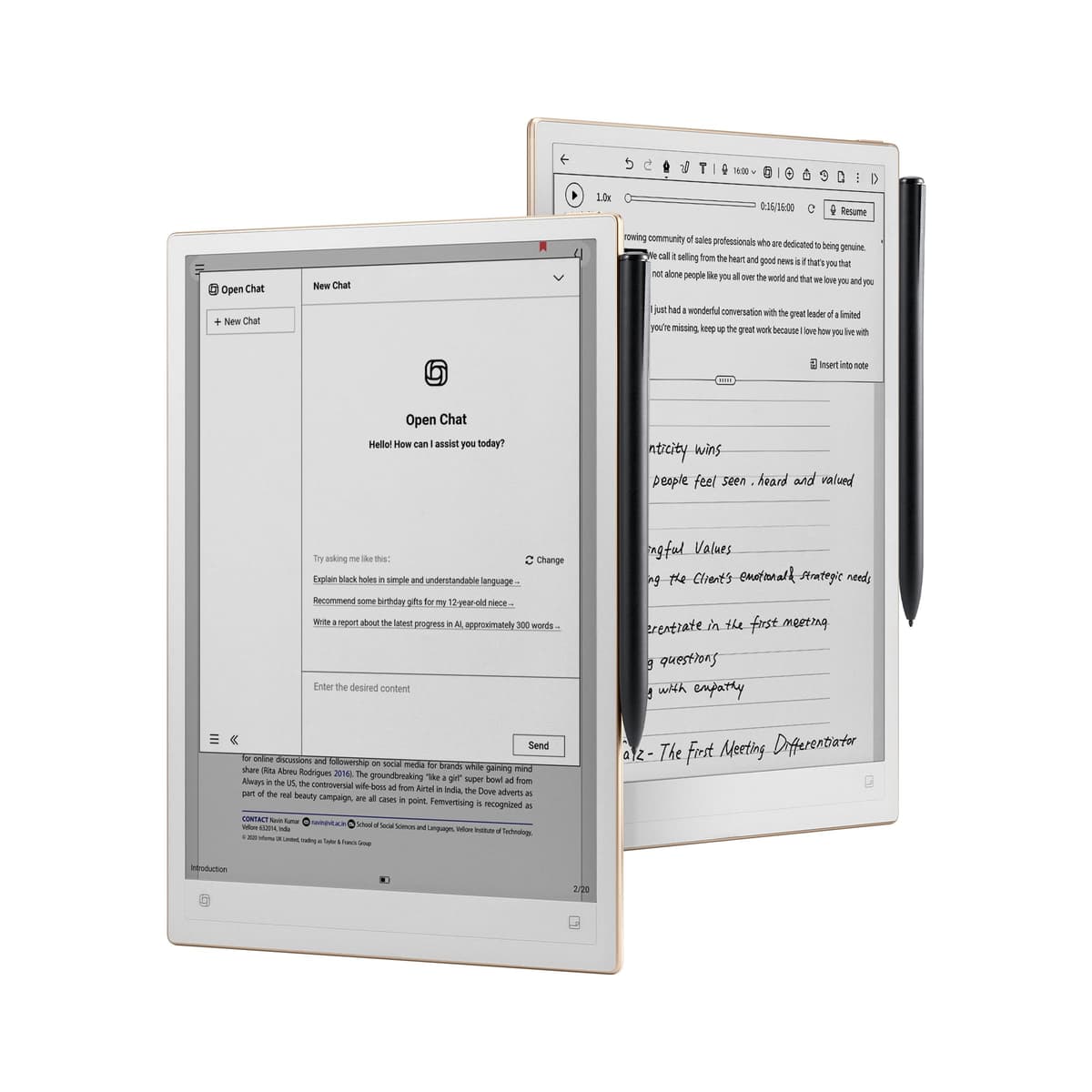 iflytek AINOTE 2, tablet E-Ink de 10.65", tableta de toma de notas con IA y ChatGPT-5, libreta digital ultra delgada de 4.2 mm con voz a texto, transcripción en 16 idiomas, escritura a mano a texto, ideal para trabajo y estudio XF-DX-B311E