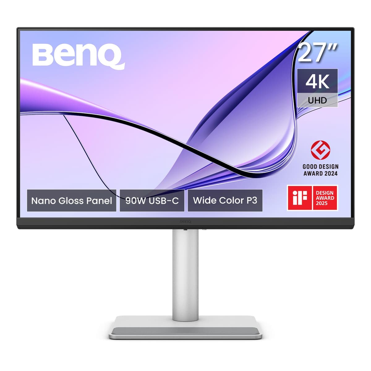 BenQ MA270UP - Monitor 27" 4K P3 con dual USB-C y 90W Power Delivery