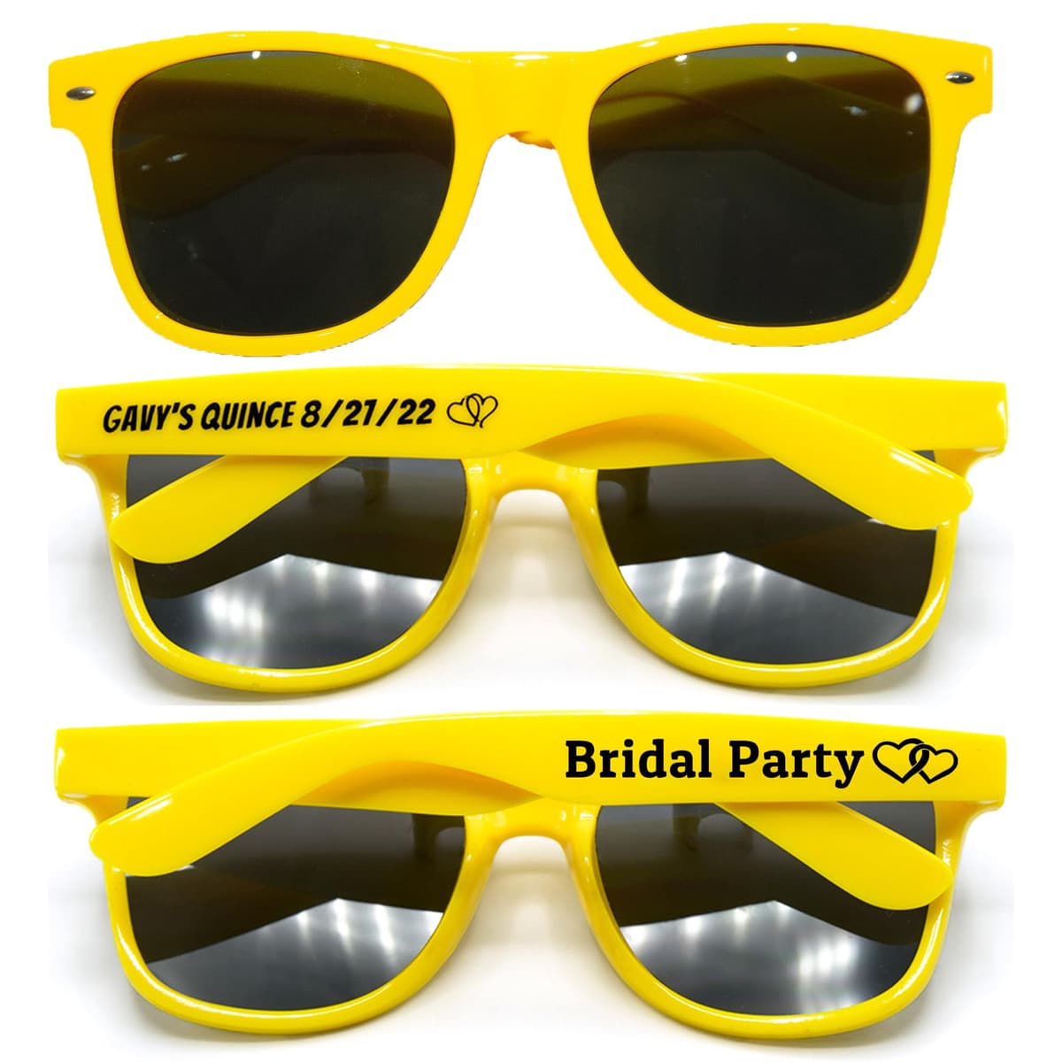 GZLDGIFTS 300PC Gafas personalizables para regalos de fiesta - Yellow
