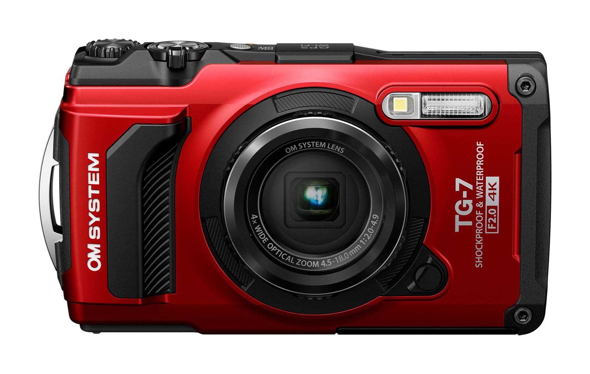 OM SYSTEM Tough TG-7 Cámara Digital Roja, resistente y con modos macro/submarino Red